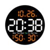 Gralara Digital Wall Clock Electronic Wall Clock Minimalist for Old, Bedroom