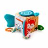 Gralara Learning Block Interactive Activity Cube with Hook and Loop Buttons Zipper and Mirror Cushioned Material Suitable for Travel Home, Forest