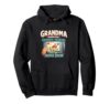 Grandma Grandkid Drawing Fridge Door Humor Pullover Hoodie