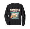 Grandma Grandkid Drawing Fridge Door Humor Sweatshirt