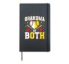 Grandma Of Both Softball Baseball Grandma Of Ballers Hardcover Journal, Black