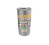 Grandma Of The Birthday Boy Science Birthday Party Stainless Steel Insulated Tumbler