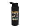 Grandma Of The Birthday Boy Science Birthday Party Stainless Steel Insulated Water Bottle