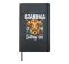 Grandma Of The Birthday Girl Highland Cow Birthday Party Hardcover Journal, Black