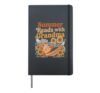 Grandma Summer Reads Book Reader Hardcover Journal, Black