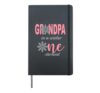 Grandpa of The Birthday for Boy Winter Onederland Birthday Hardcover Journal, Black