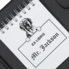 Great Dane Peeking Ex Libris Book Stamp, Duo Hand Mount, 1-5/8 Square