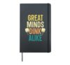 Great Minds Dink Alike Paddle Sport Coach Pickleball Player Hardcover Journal, Black
