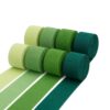 Green Crepe Paper Streamers 8 Rolls 656ft, Pastel Green Series Lightweight Wrinkle Paper for Birthday Wedding Baby Shower DIY Gift Wrapping Festival Decor, 1.77 Inch x 82 Ft/Roll
