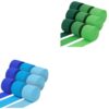 Green Crepe Paper Streamers 9 Rolls 738ft and Blue Crepe Paper Streamers 9 Rolls 738ft, 1.77 Inch x 82 Ft/Roll