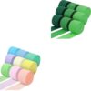 Green Crepe Paper Streamers 9 Rolls 738ft and Pastel Crepe Paper Streamers 9 Rolls 738ft, 1.77 Inch x 82 Ft/Roll