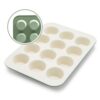 GreenLife 12-Cup Muffin Pan, PFAS-Free Healthy Nonstick Baking Tray, 11.4" x 1.9" x 15.9", Durable Ceramic Bakeware, Cupcakes, Egg Bites, Tarts, Brownies, Sage (Pack of 6)