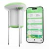 GreenVation Smart 3-in-1 Soil Moisture/Temperature/Fertility Meter for Garden/Farming/Lawn, Soil Test Kit for Plant, Digital Soil Sensor with App Push Notification