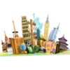 GREETING ART Travel Pop Up Birthday Card, 3D World Travel Landmark Card
