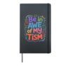 Groovy BE IN AWE OF MY TISM Autism Awareness Dad Mom Kind Hardcover Journal, Black