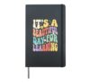 Groovy It's A Beautiful Day For Learning Teacher Student Hardcover Journal, Black