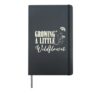 Growing a Little Wildflower Mom to Be Pregnancy Art Hardcover Journal, Black