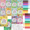 Gueevin 48 Pcs Inspirational Coloring Books Bulk with Crayon Bulk