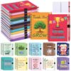 Gueevin 72 Pcs Christmas Notebook Pen Set Spiral for Party,Team