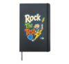 Guitar Rock The Test Kids Test Day Rock Music Gift Hardcover Journal, Black