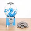 Gumball Machine with 100 32mm Capsules & 30 Tokens(Light Blue)