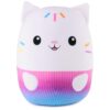 GUND Gabby’s Dollhouse Official Cakey Cat Squishy Plush Toy, Cat Stuffed Animal, Squishy Toys for Ages 1 & Up, White, 12”