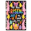 GuoChe Notebook Journals 1 Pack He Has Risen As He Said Cross Easter Jesus Christian