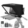 GVM 12" Teleprompter Liftable No Assembly, Teleprompter Kit Aluminum Alloy for DSLR Camera, iPad Tablet & Smartphone, with Remote Control, App Compatible with iOS & Android, for YouTube