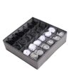 GVRMLDF Underwear and Socks Storage Box Non-woven Fabric Closet Cabinet Organizer Drawer Divider(Black)