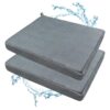Gwremzlox Shower Cushion, 2-Pack Bath Seat Cushions, Quick Drying and Easy to Clean, Made of Comfortable 4D Air Fiber Material, Portable and Removable, Suitable for Shower Chairs, Bathtubs and Pools