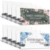 Gyctgav 10 Pcs Acrylic Name Plate for Desk, Clear Table Setting Tags, Personalized Office Name Plate for Boss Employee Appreciation Gifts, DIY Desk Decorations with Stands