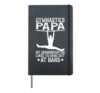 Gymnastics Papa Funny Papa Of A Gymnast Papa Grandpa Hardcover Journal, Black