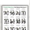 Gym Smith Machine Full Body Workout Poster Home Exercise Routine Canvas Art