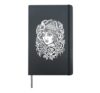Gypsy Girl Snake American Traditional Tattoo Ink Old School Hardcover Journal, Black