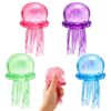GZFGUZ Jellyfish Squishy Toy, Jellyfish Design Squeeze Stress Ball, Sensory Toys for Anxiety and Stress Relief, Summer Party Gifts & Birthday Gift(4 Colors)