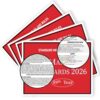 Haageg Mahjong 2026 Cards, Pack of 4 Mah Jong Game Rule Card Beginner Reference Card - Large Size, Easy-to-Read (RED)