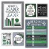 Hadley Designs Reading Posters for Classroom Elementary and Library Decor - 6 Reading Corner Decor for Classroom Decorations, Reading Strategies Library Posters, Farmhouse Bulletin Board Decorations