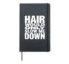 Hair Would Only Slow Me Down Bald Humor Fathers Day Grandpa Hardcover Journal, Black