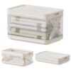 HAIXIN Collapsible Storage Bin with Lid 8.4 Gal, Clear Storage Totes 1 Pack