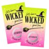 Haizct 50 Pack Let's Have A Wicked Good Time Halloween Scratch Off Cards