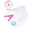 HAKIDZEL 2 Sets Colorful Double-Sided ABC Letter Cards for Portable Educational Spelling Flashcards Early Learning Literacy with Smooth Texture and Carry Design