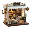 Hallisun DIY Miniature House Kit, 3D Wooden Dollhouse Building for Adults