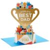 Hallmark Paper Wonder Pop Up Father's Day Card (World's Best Dad Trophy) or Birthday Card for Dad