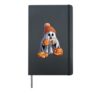 Halloween-themed featuring a charming spooky ghost O'Lantern Hardcover Journal, Black
