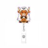 Halloween Badge Reel Cow Ghost Retractable Nurse Badge Reels for Worker
