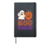 Halloween Boo To Bullying Kind Ghost Pumpkin School Teacher Hardcover Journal, Black