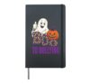 Halloween Boo To Bullying Kind Ghost Pumpkin School Teacher Hardcover Journal, Black