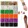 Halloween Bracelet Making Kit with Disc Beads, Letter Beads and Charms