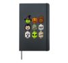 Halloween Building Blocks Head Cute Bricks Costume Boys Kids Hardcover Journal, Black
