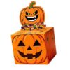 Halloween Cash Reveal Pumpkin Box for Tabletop Celebrations, B